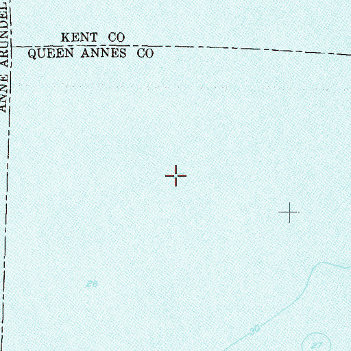 Topographic Map of Lower Five Fathoms Buoy (historical), MD