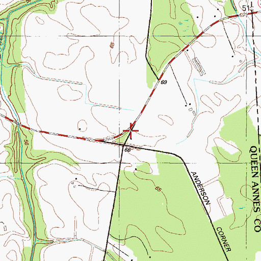 Topographic Map of Moores Chapel (historical), MD