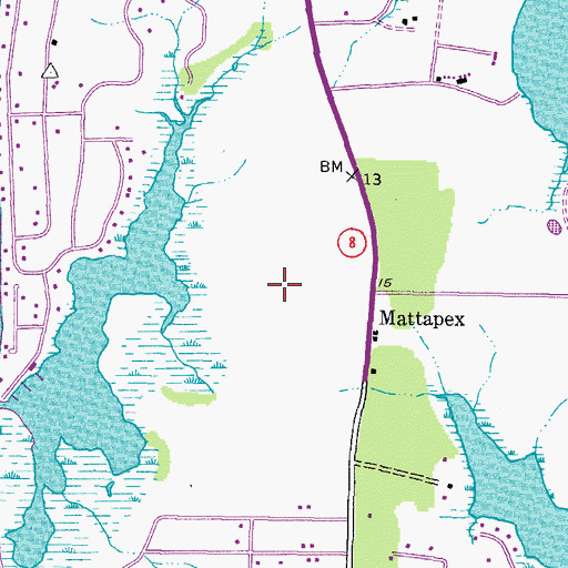 Topographic Map of Paradise Island, MD