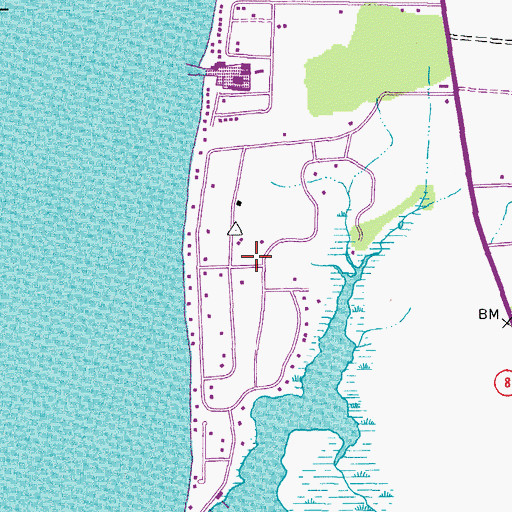 Topographic Map of Queen Anne Colony, MD
