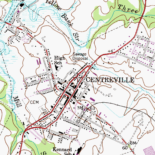 Topographic Map of Saint Pauls Memorial Church (historical), MD