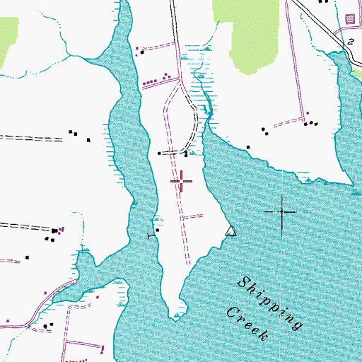 Topographic Map of Shipping Creek, MD