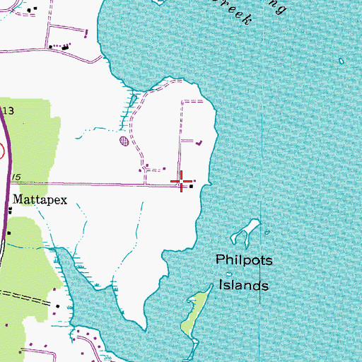 Topographic Map of Skipping Creek Plantation, MD