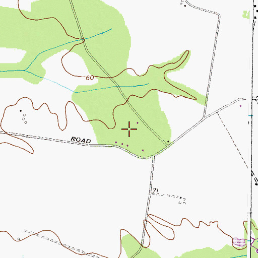 Topographic Map of Tall Timbers Estates, MD