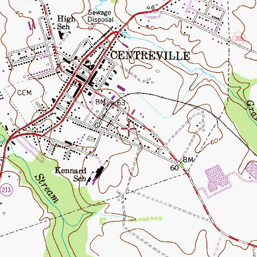 Topographic Map of Tilghmans Terrace, MD