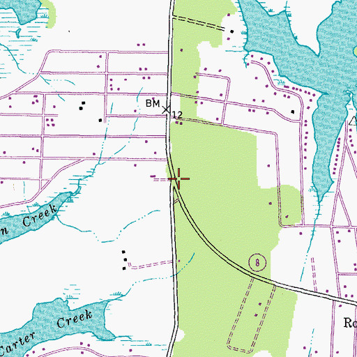 Topographic Map of Wiggins Corner, MD
