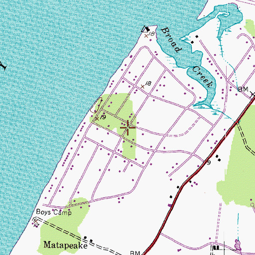 Topographic Map of Bay City, MD