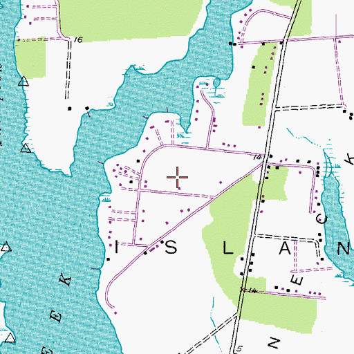 Topographic Map of Bentons Pleasure, MD