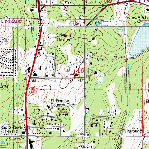Topographic Map of The Church of Jesus Christ of Latter Day Saints, AR