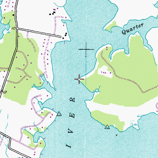 Topographic Map of Cedar Point, MD