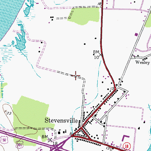 Topographic Map of Chesapeake Bay Business Park, MD