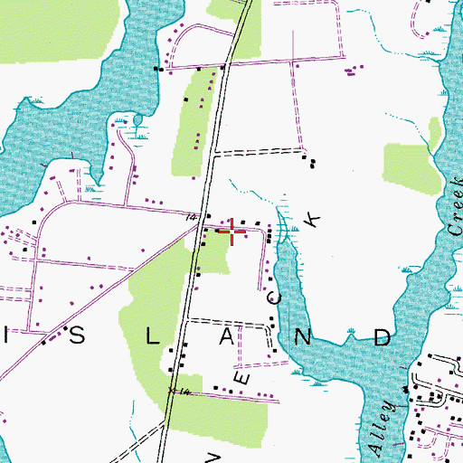Topographic Map of Church of God, MD