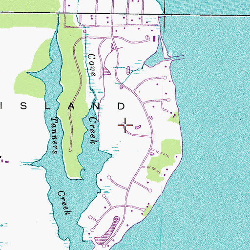 Topographic Map of Cove Creek Club, MD