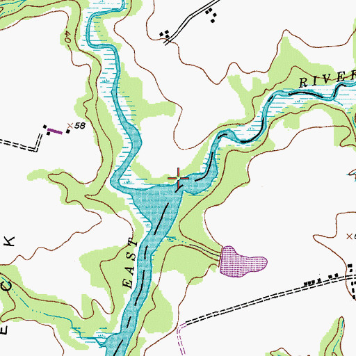 Topographic Map of Foreman Landing, MD