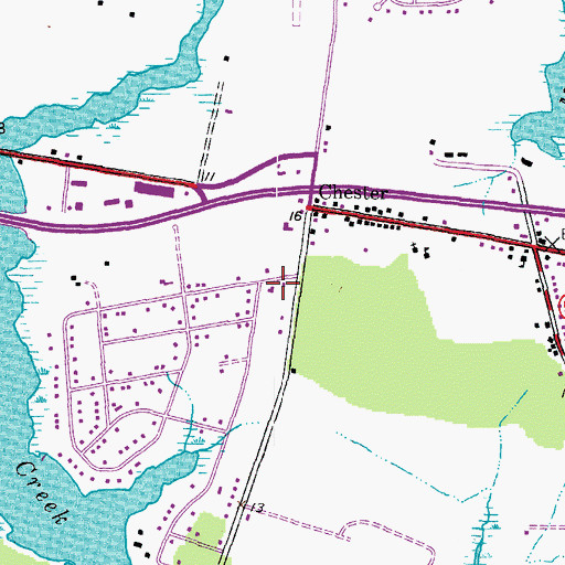 Topographic Map of Galilee Lutheran Church, MD