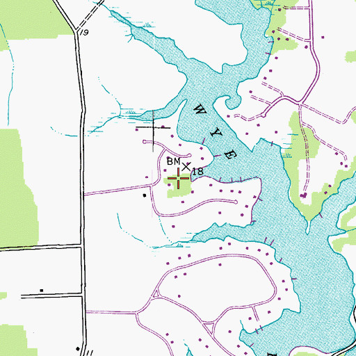 Topographic Map of Governor Grayson Manor, MD