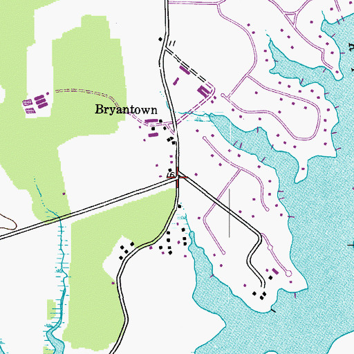 Topographic Map of Guys, MD