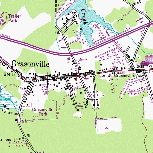Topographic Map of Immanuel United Methodist Church, MD