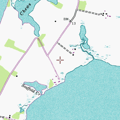 Topographic Map of Kent Fort Manor, MD