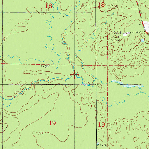 Topographic Map of Dry Creek, AR