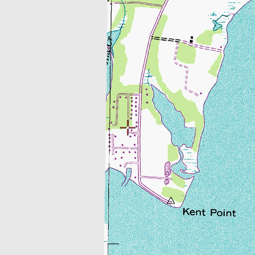 Topographic Map of Kent Point Farm, MD