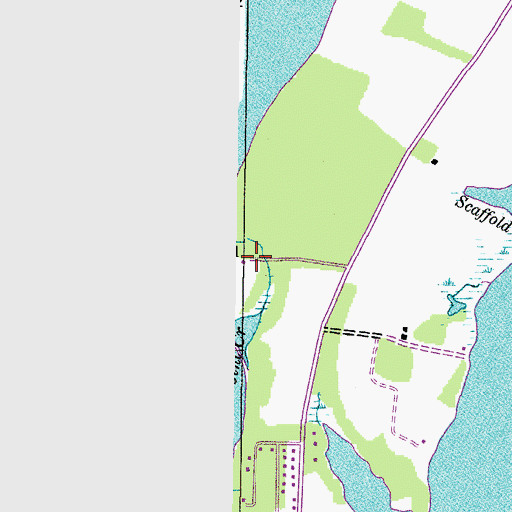Topographic Map of Kent Point Manor, MD
