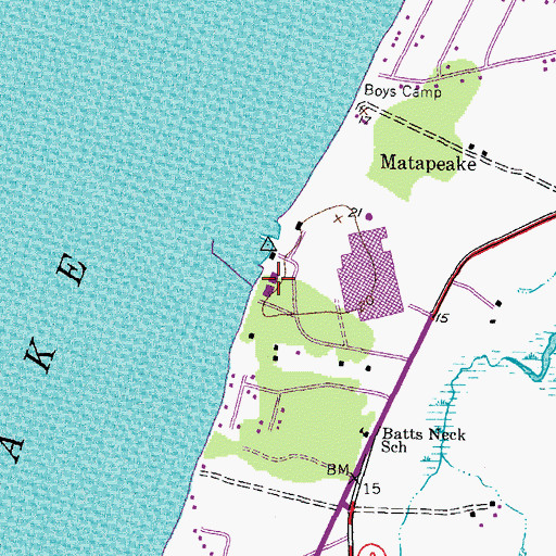 Topographic Map of Maryland Marine Police Academy, MD