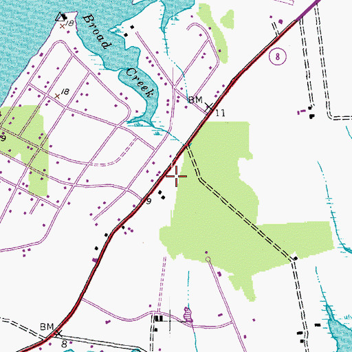 Topographic Map of Mowbray Park, MD