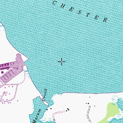 Topographic Map of Northeast Bay, MD