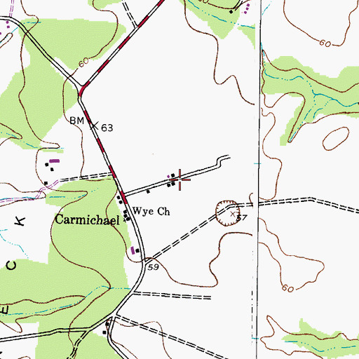 Topographic Map of Overlook, MD