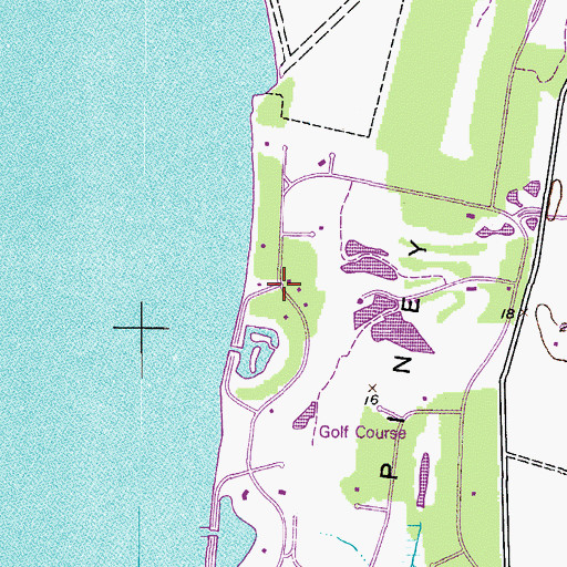 Topographic Map of Prospect Bay, MD