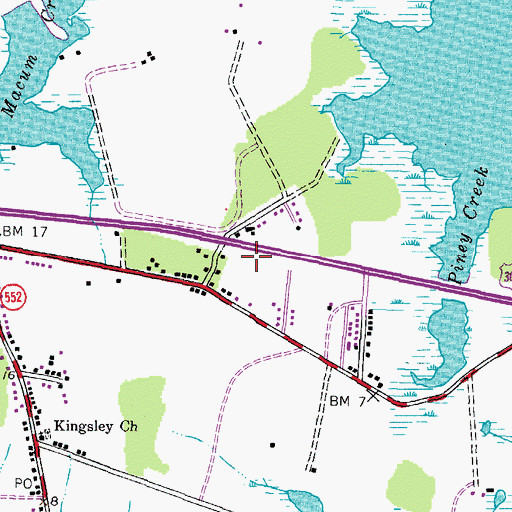 Topographic Map of Chester Regional Medical Center, MD