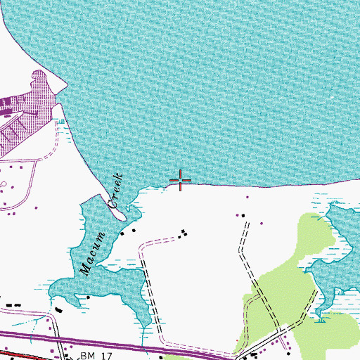 Topographic Map of Queens Landing, MD