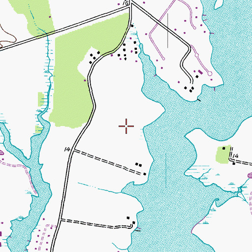 Topographic Map of Sayers Forest, MD