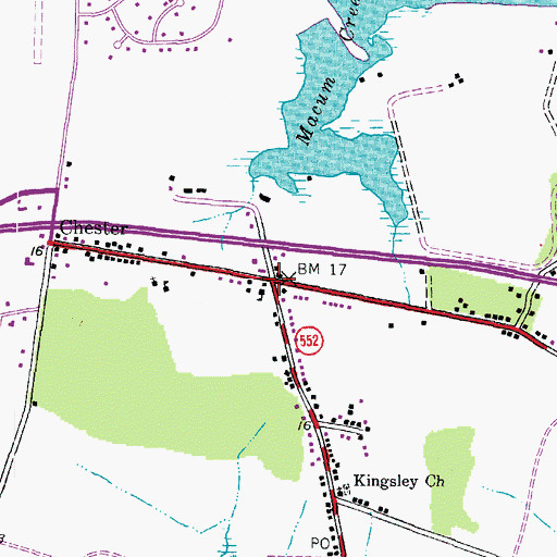 Topographic Map of Sharktown, MD