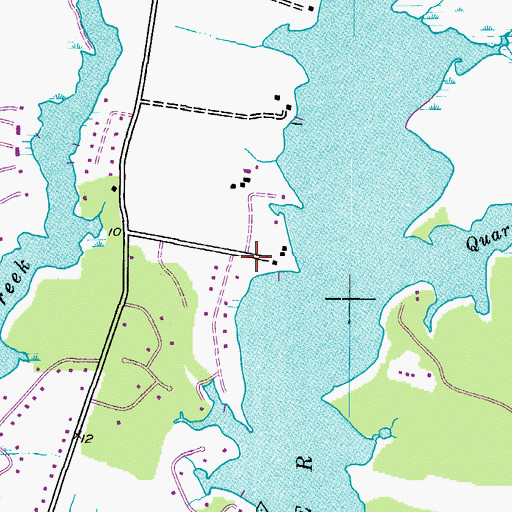 Topographic Map of Sportsman Hall, MD