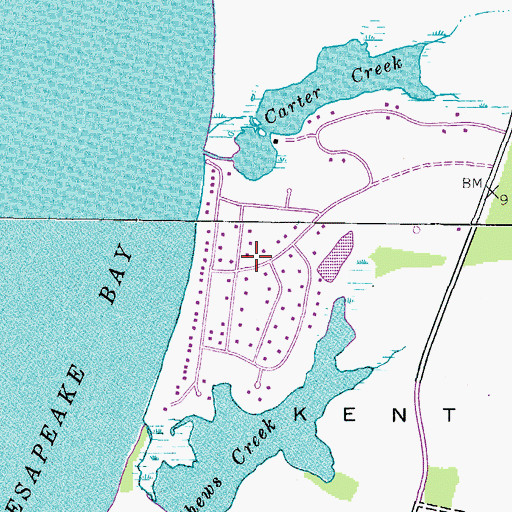 Topographic Map of Tower Gardens of the Bay, MD