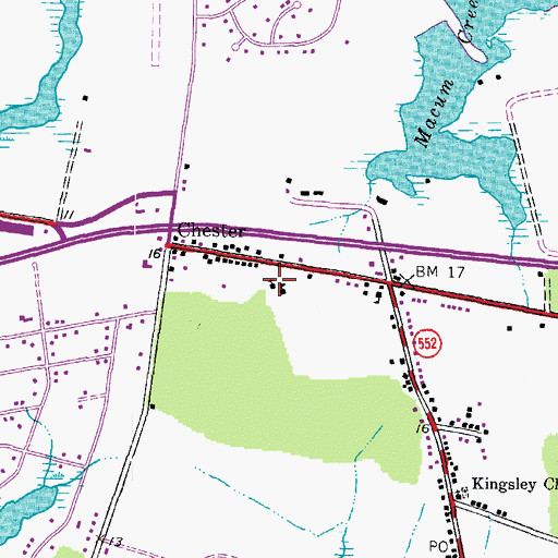 Topographic Map of Union Wesley United Methodist Church, MD