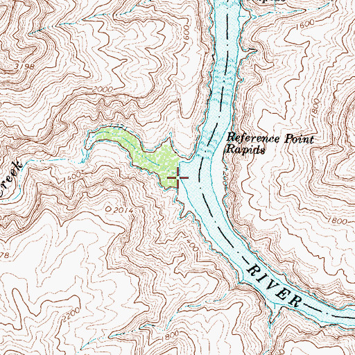 Topographic Map of Horse Flat Canyon, AZ