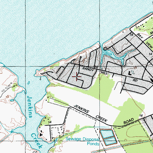 Topographic Map of Algonquin, MD