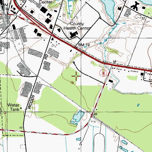 Topographic Map of Chesapeake Industrial Park, MD