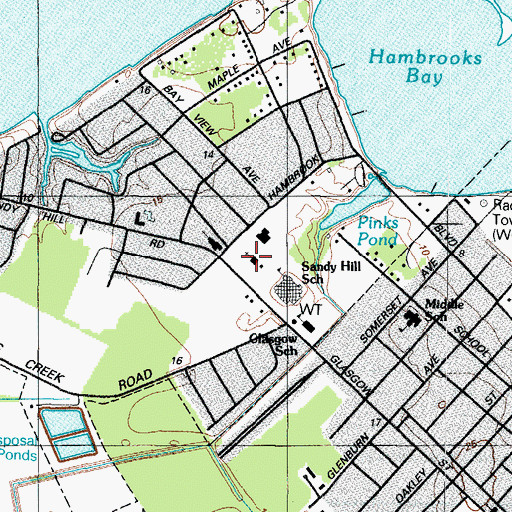 Topographic Map of Church of the Nazarene, MD