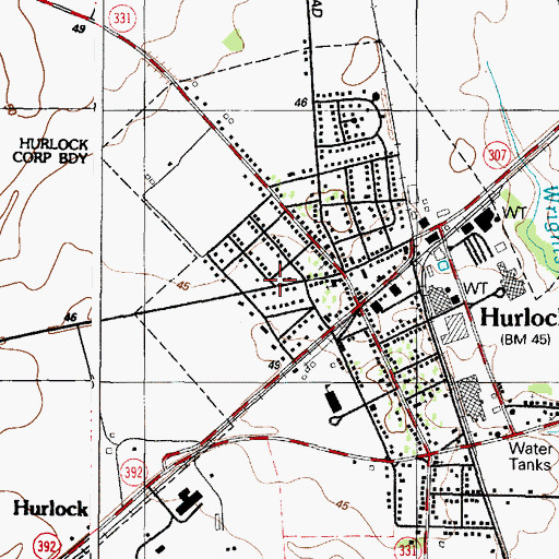 Topographic Map of Faith Chapel, MD