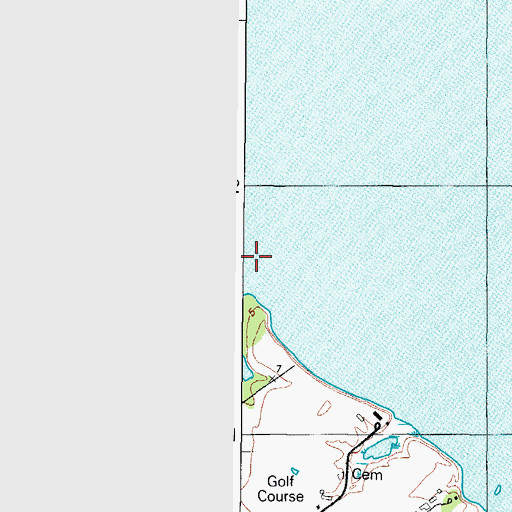 Topographic Map of Horne Bay, MD