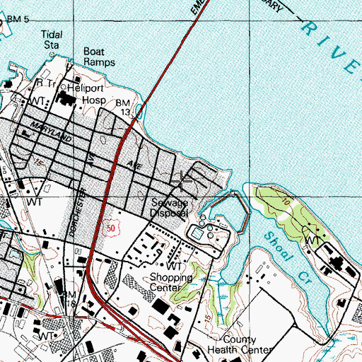 Topographic Map of Neild Museum, MD