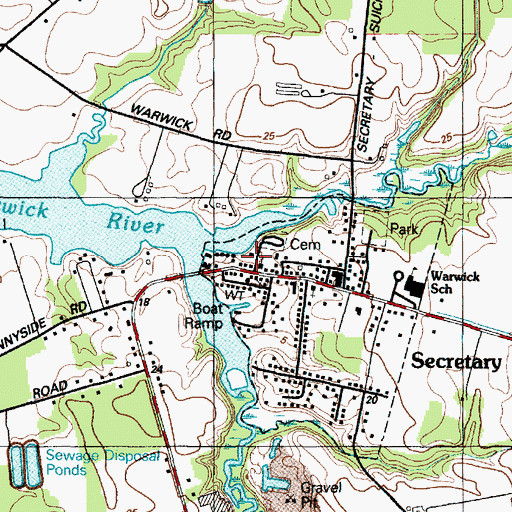 Topographic Map of Our Lady of Good Counsel Catholic Church, MD