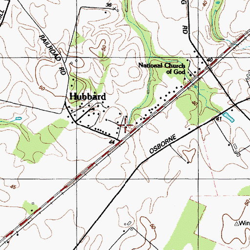 Topographic Map of Sandtop, MD