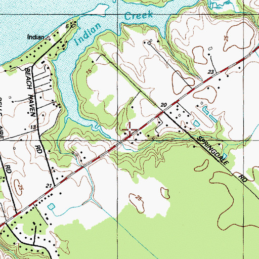 Topographic Map of Sherman Institute (historical), MD