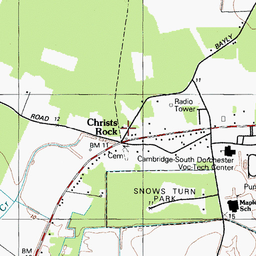 Topographic Map of Stanley Institute (historical), MD