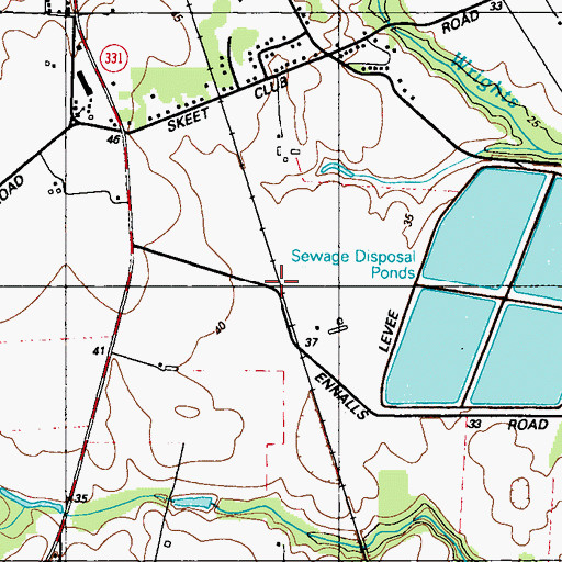 Topographic Map of Websters Siding, MD